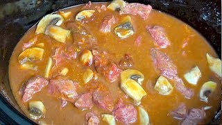 CREAMY BEEF  Slow Cooker Recipe [upl. by Grussing493]