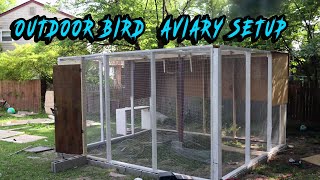 Building Outdoor aviary for lovebirds in Timelapse [upl. by Jeniece372]