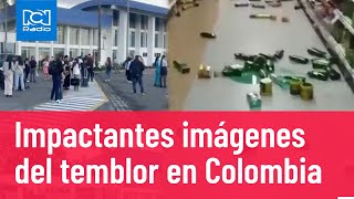 Así fue el fuerte temblor que se sintió en varias partes de Colombia [upl. by Persian]