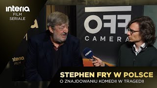 Stephen Fry na Mastercard OFF Camera O filmie quotTreasurequot i nauce polskiego [upl. by Salguod]