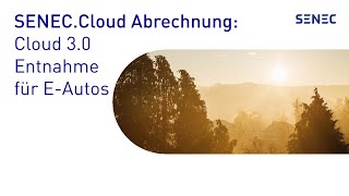 SENECCloud Abrechnung Ermittlung der Entnahme für EAutos Cloud 30 [upl. by Skell]