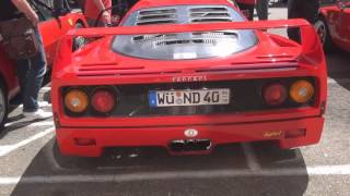 Ferrari F40 beautiful Start up and Acceleration SOUND FULL HD 1080p [upl. by Kostman766]