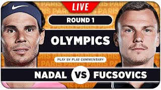 NADAL vs FUCSOVICS • Paris Olympics 2024 • LIVE Tennis Play by Play Stream [upl. by Mal]