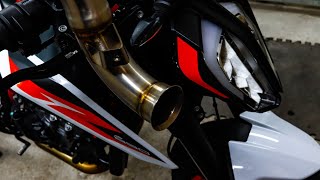 How to remove exhaust catalytic converter from 2022 KTM Duke 890R  Decat KTM DUKE [upl. by Aihsrop]