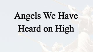 Angels We Have Heard On High Hymn Charts with Lyrics Contemporary [upl. by Charmine]