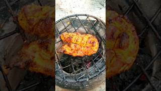 বেস্ট বারবিকিউচুলায় ঘরে থাকা মসলা দিয়ে। Chicken BBQ recipe shorts [upl. by Shurwood]