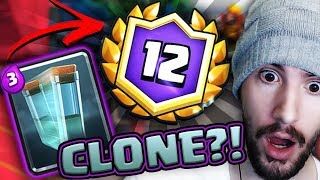 12 VITÓRIAS EM GRANDE DESAFIO USANDO CLONE NO CLASH ROYALE [upl. by Ileray]