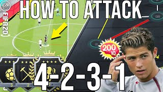 FIFA 20  How to Attack with 4231  In the Mind of an Elite Player Eye Tracker amp Thought Process [upl. by Monica]