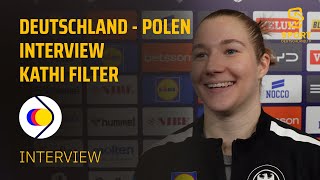 Deutschland  Polen  Interview Kathi Filter HandballWM der Frauen 2023  SDTV Handball [upl. by Yannodrahc]