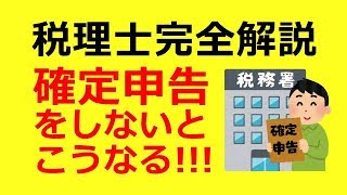 確定申告 をしないと どうなる？ 税理士 完全解説 [upl. by Enomes]