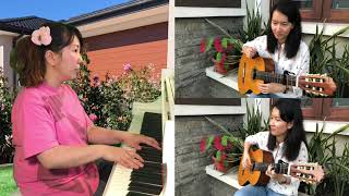 Flightless Bird American Mouth Piano Guitars and Violin Cover by MsPoyonmusic and Versatilehong [upl. by Corina]