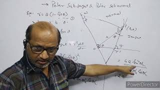 BSCMathsSem1  Sub Tangent and Sub Normal Polar Form  ByAPrakash [upl. by Stander]