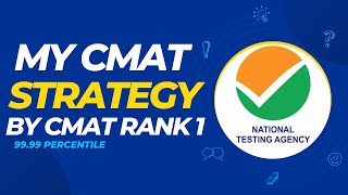 My CMAT Strategy  by CMAT Rank 1 [upl. by Ackler]