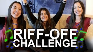 RiffOff Challenge  Merrell Twins ft Lauren Giraldo [upl. by Meilen]