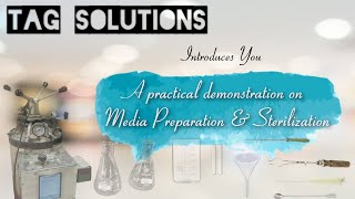 A PRACTICAL DEMONSTRATION ON MEDIA PREPARATION AND STERILIZATION II MICROBIOLOGY II CULTURE MEDIA [upl. by Marl341]