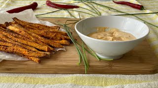 Sweet Potato Fries l Запечённый батат с пармезаном и травами [upl. by Crisey468]