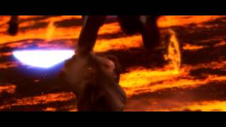 The FALL of Anakin Skywalker FIGHT with ObiWan Kenobi [upl. by Idnac]