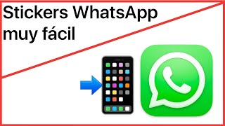 ¿Cómo crear un sticker de WhatsApp con iPhone 😎 SIN INSTALAR APPS 🔥 [upl. by Ballou944]