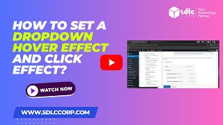 How to set a dropdown hover effect and click effect [upl. by Piegari]