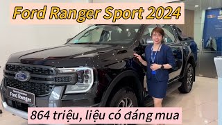 Báo Giá Ford Ranger Sport 2024 864 triệu liệu có đáng muaReview chi tiết Ford Ranger Sport [upl. by Bohlen620]