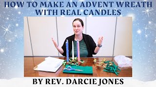 How to make an Advent Wreath with real candles [upl. by Kean]