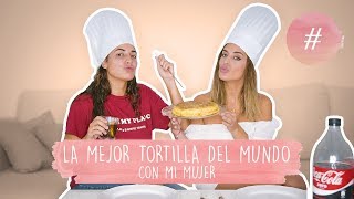 COCINANDO LA MEJOR TORTILLA DEL MUNDO  DULCEIDA Y ALBA [upl. by Aihsema]