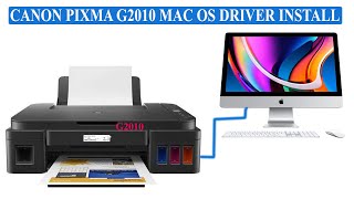 Canon pixma G2010 printer install on apple imac pc [upl. by Eelasor]