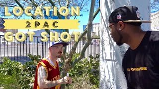 Location Tupac got shot in Las Vegas [upl. by Simdars]