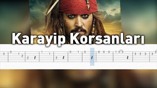 Karayip Korsanları  Kolay Gitar Tab [upl. by Tol]