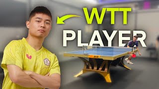 I Challenged a Professional Table Tennis Player [upl. by Eyahsal451]