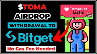 Toma Airdrop Withdrawal  How To Withdraw Tomarket Airdrop To Bitget tomarket tomarketairdrop [upl. by Damicke]