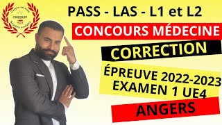 CORRECTION DÉTAILLÉE CONCOURS MÉDECINE  EXAMEN 1  CHIMIE ORGANIQUE  ÉPREUVE 20222023 ANGERS [upl. by Asil]