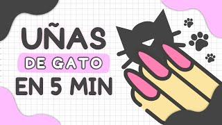 ¡CAMINO A HALLOWEEN · UÑAS MINIMALISTA EN 5 MINUTOS [upl. by Acinahs]