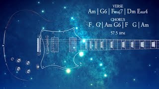 Space Rock Ballad Guitar Backing Track A Minor Jam [upl. by Hernandez]