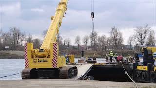 Liebherr LTR 1100 runter vom Schiff  Ende Tag 1 [upl. by Warrick]