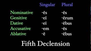 The Fifth Declension [upl. by Ativad]