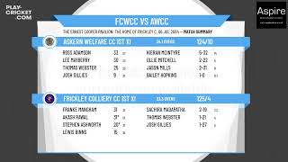 Frickley Colliery CC 1st XI v Askern Welfare CC 1st XI [upl. by Laddy]