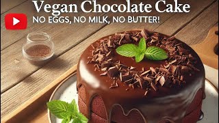 Veganer Schokokuchen ohne Ei Milch und Butter  Einfach amp Lecker 😋 🍫asmrvegancookingchocolate [upl. by Micki]