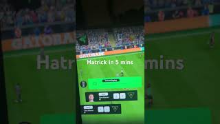 Hatrick in 5 mins in div rivals [upl. by Elleb684]