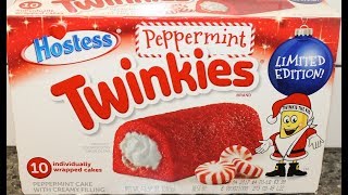 Hostess Twinkies Peppermint Review [upl. by Pauiie245]