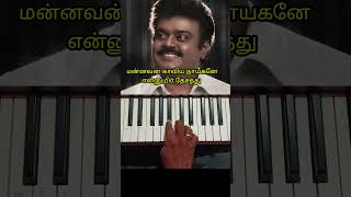 சிந்திய வெண்மணிபூந்தோட்ட காவல்காரனPiano Cover with lyrics VijayakanthIlayaraja motivation [upl. by Esir]