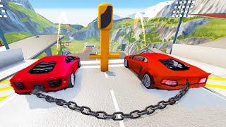 Satisfying Car Crash Game HIGH SPEED JUMPS 13 BeamNG Drive [upl. by Ganley]