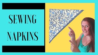 Sewing 101 How to Make Cloth Napkins for Your Table [upl. by Euk272]