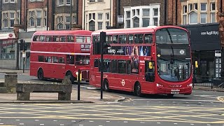 Buses at Golders Green 51123 [upl. by Llerud174]