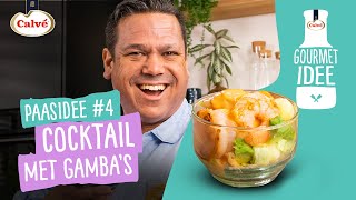 Gourmet Recept  Cocktail met Gamba’s  door TVchef Danny Jansen  Calvé Gourmet Idee [upl. by Drofiar]