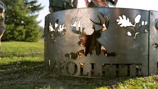 Personalized Fire Pit Ring  Precision Metal Art [upl. by Eilsehc408]