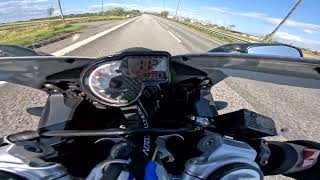 Aprilia Rs 125 Top Speed test [upl. by Airdnal854]