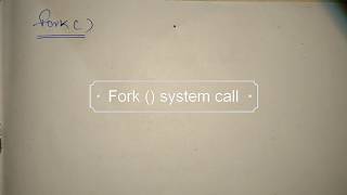 fork system call [upl. by Atnohs]