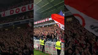 The Decathlon Arena Stade PierreMauroy was ROCKING during Lille’s 10 win over Real Madrid 😳🤯🔊 [upl. by Suiratnauq66]