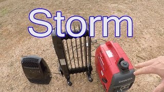 Bad North Carolina Winter Storm Heat From A Small Generator [upl. by Darahs557]